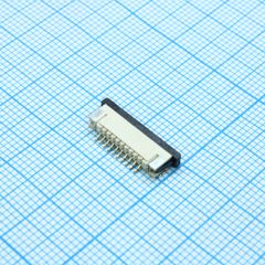 FPC разъем для шлейфа на плату, поверхностный монтаж 10pin, шаг 1.00мм (контакты снизу)