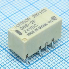 Signal relay 24VDC 2A DPDT(9.4x7.5x15)mm