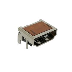 Разъем HDMI 19 контактов угловой крепление в отверстия