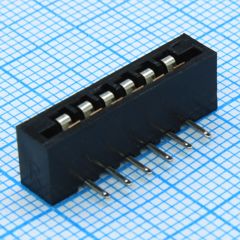 FPC разъем для шлейфа на плату угловой 6pin, шаг 2.54мм