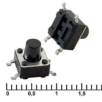 Кнопка тактильная миниатюрная SMD (6*6*7.0) 4 pin