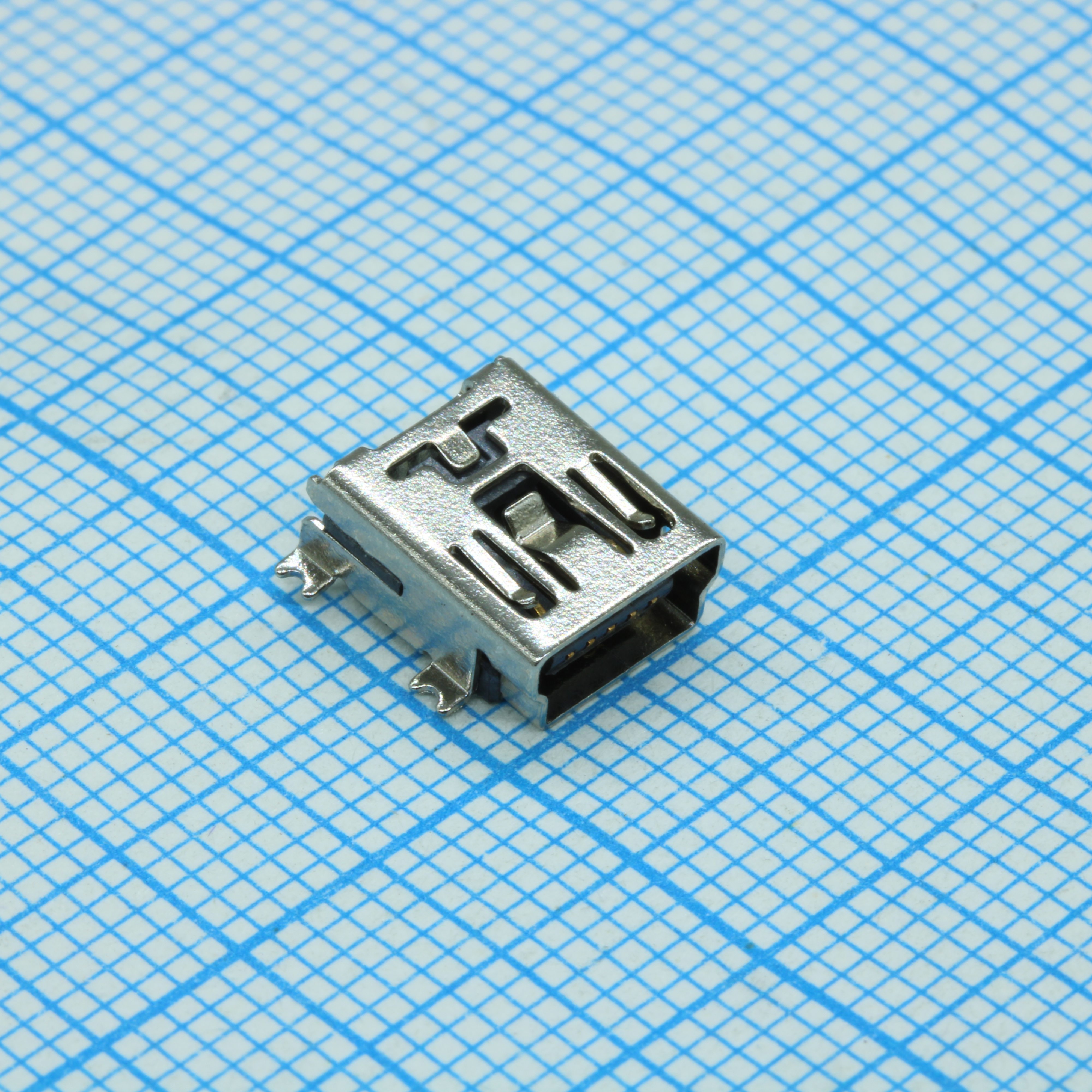 Разъем Mini USB 1.1 розетка 5 контактов SMD на плату