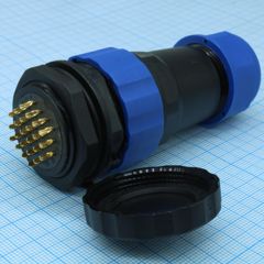 Разъём герметичный SZC28 24P-M-FB, 24 контакта