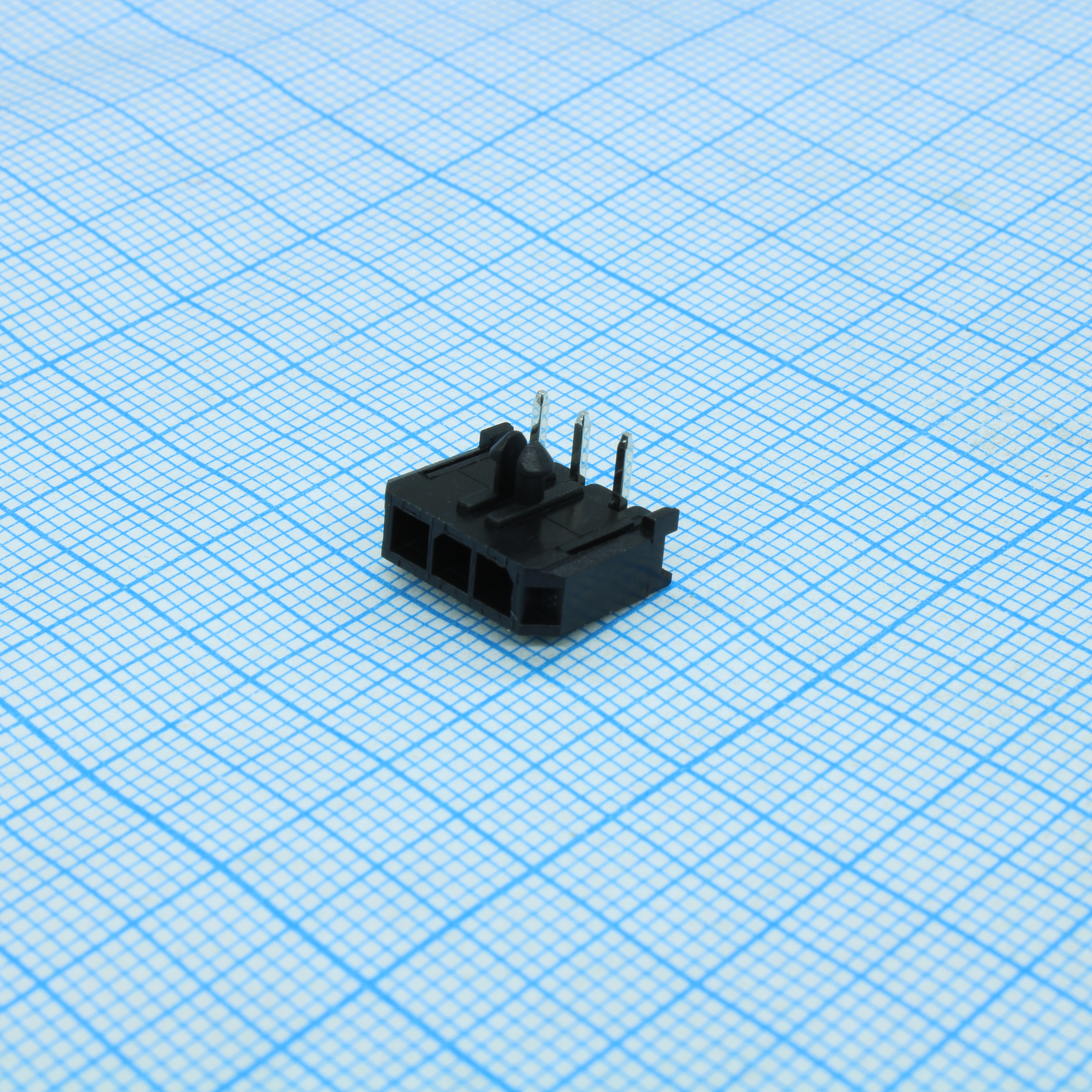3.0mm Pitch Molex Micro Fit 3.0 Wire To Board Connector,Single layer,03 pins,Right angle male pin.