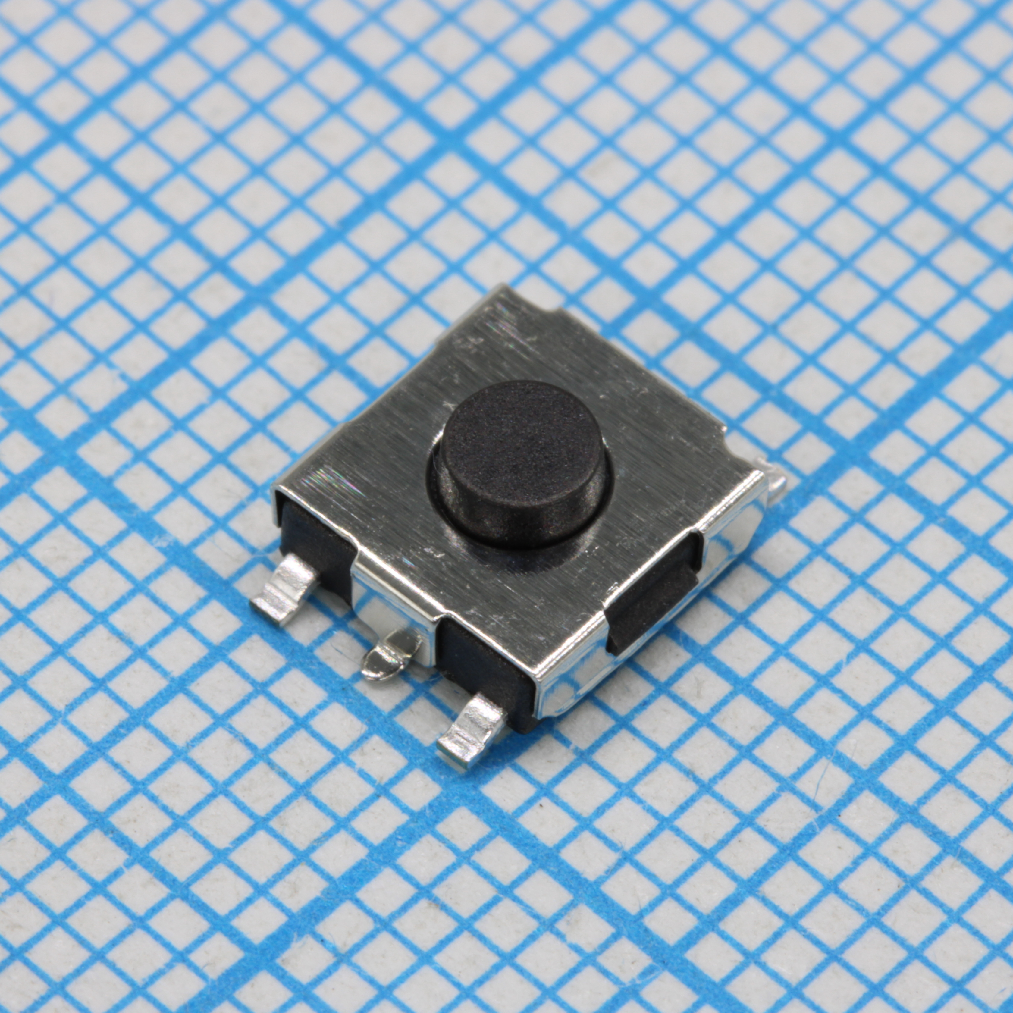 Кнопка тактильная 6х6мм h=3.1мм усилие нажатия 180гр SMD монтаж