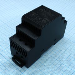 Преобразователь AC-DC на DIN-рейку  30Вт, выход 12В/2A, вход 84…264V AC, 47…63Гц изоляция 4000В AC -40…+70°С