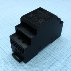 Преобразователь AC-DC на DIN-рейку  30Вт, выход 24В/1.5A, вход 84…264V AC, 47…63Гц изоляция 4000В AC -40…+70°С