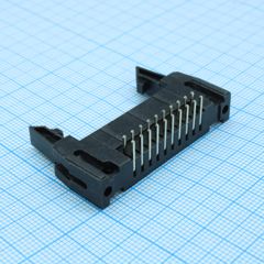 Вилка на плату, угловой монтаж 20pin(2х10), шаг 2.54мм