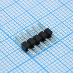 Соединитель штыревой, вилка на плату однорядная прямая 5pin(1x5), шаг 2.00мм
