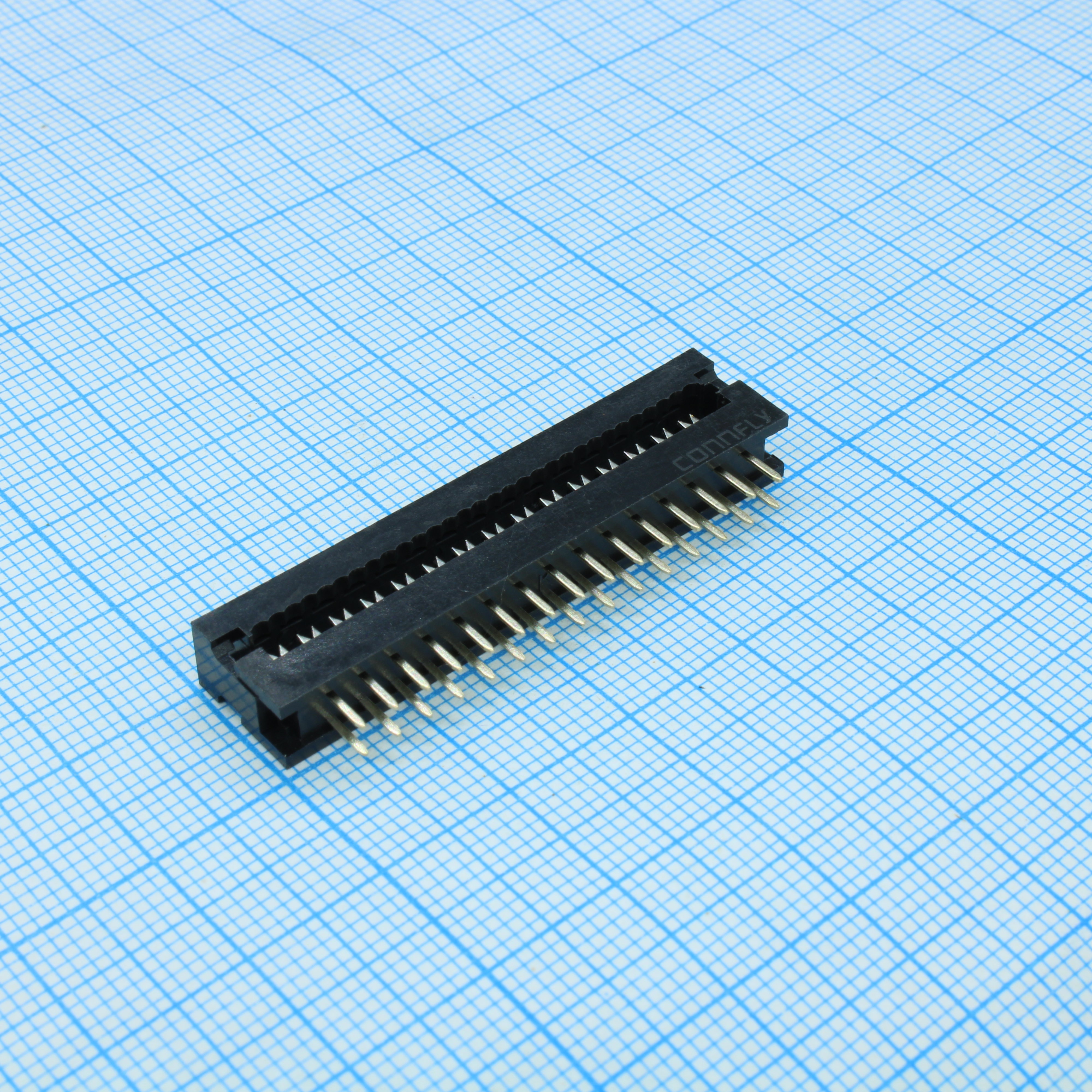 FDC разъем для шлейфа на плату 30pin(2x15), шаг 2.54мм