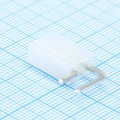 Разъем питания (с контактами) Mini-Fit, 2pin, вилка на плату угловая, шаг 4,2мм