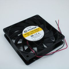 Вентилятор 12В 120х120x25 B, 20.88W, 5300 об/мин, 286.4м3/час, 57.8дБ, подшипник качения, тип вывода - провод