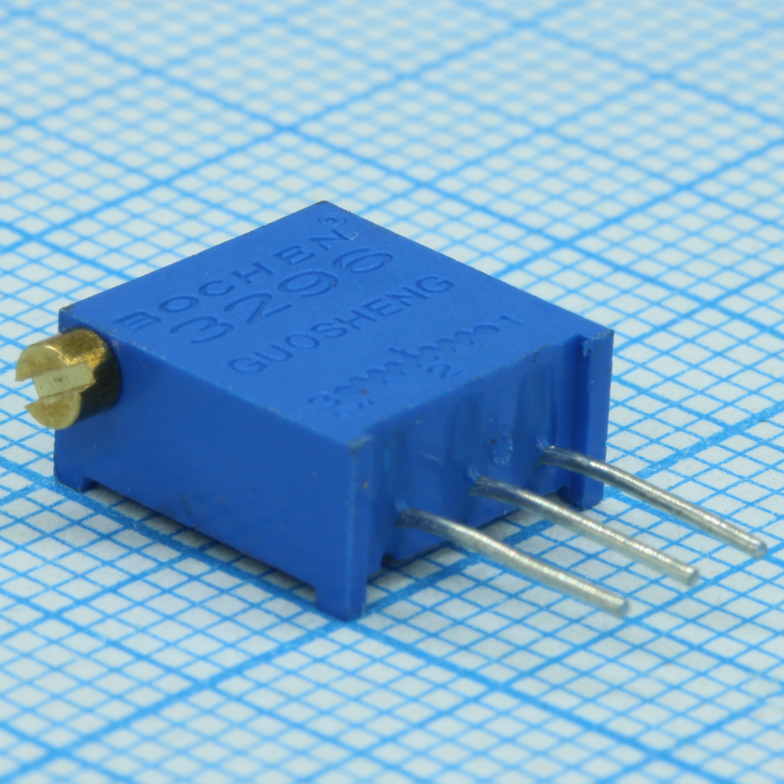 Потенциометр многооборотный 5кОм 0.5Вт PC PIN