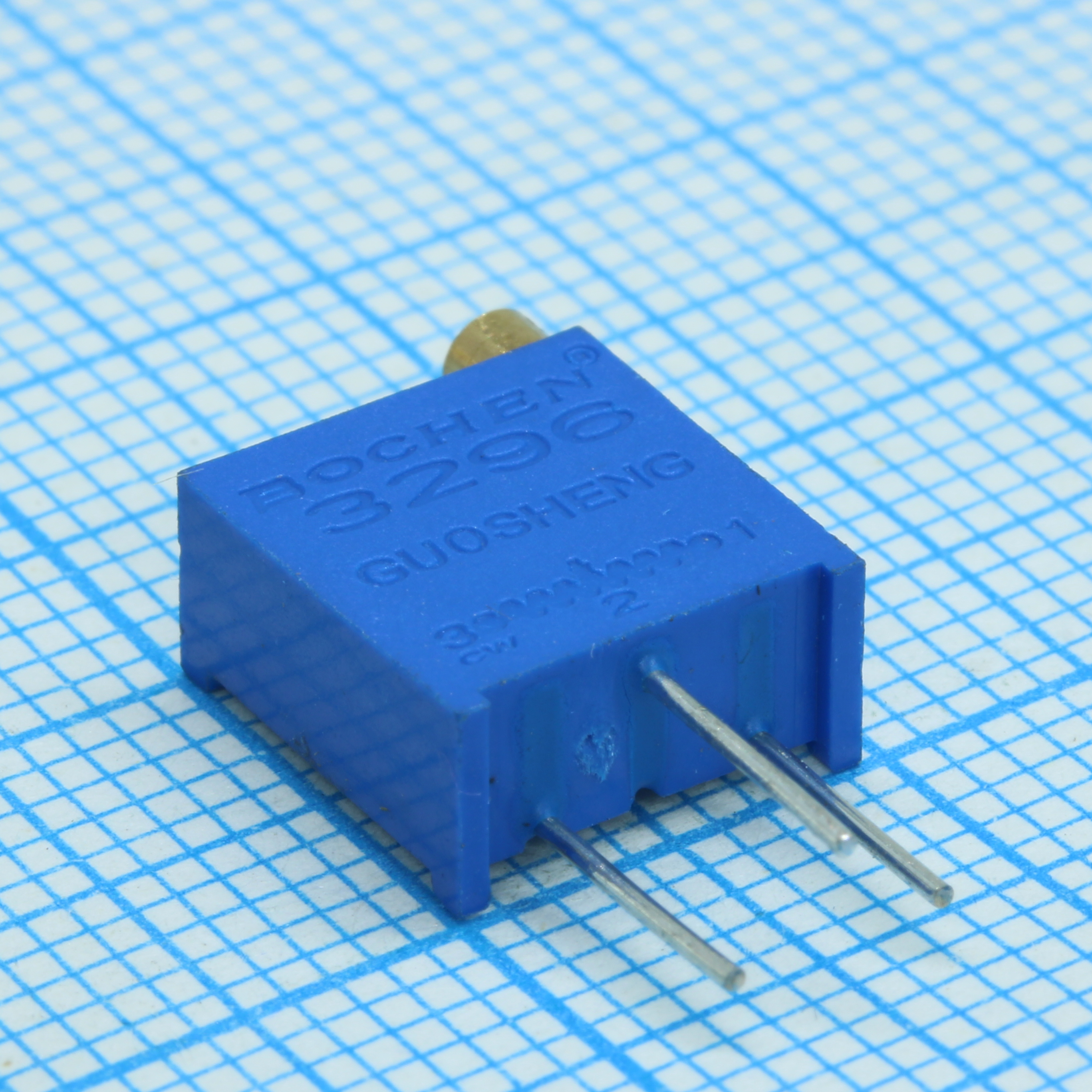 Потенциометр многооборотный 10кОм 0.5Вт PC PIN