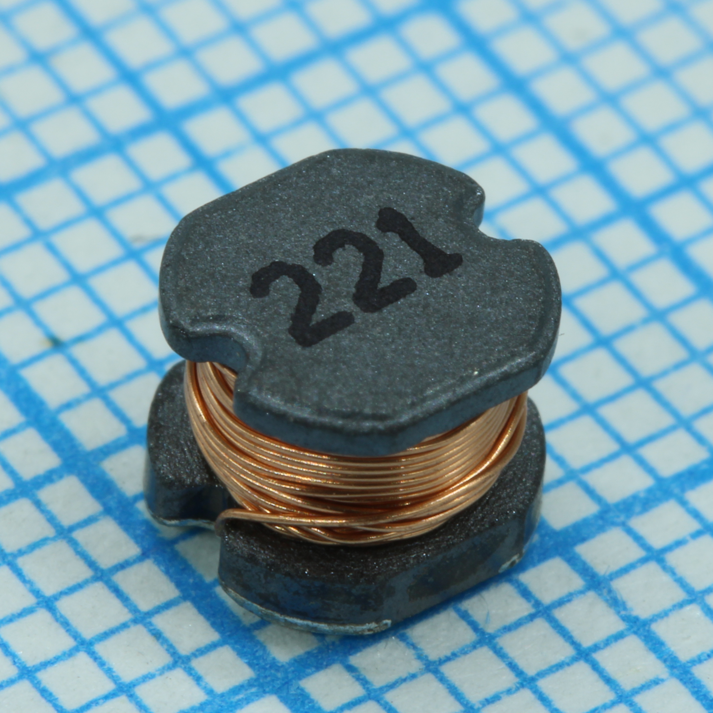 Катушка индуктивности SMD силовая 1кГц 220мкГн ±10%, 0.49A, DCR 96мОм 12Q