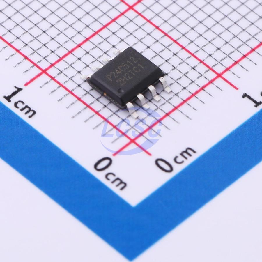 Энергонезависимое ППЗУ 512К-бит шина I2C питание 1,7....5,5В 1МГц -40....+85°С