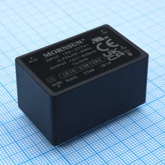 AC-DC, 10Вт, вход 85…305В AC 47…63 Гц, 100…430B DC, выход 12В/0.83А, изоляция 4000В AC, КПД 84%, в корпусе на плату 40х25.4х21мм, -40...+85°C