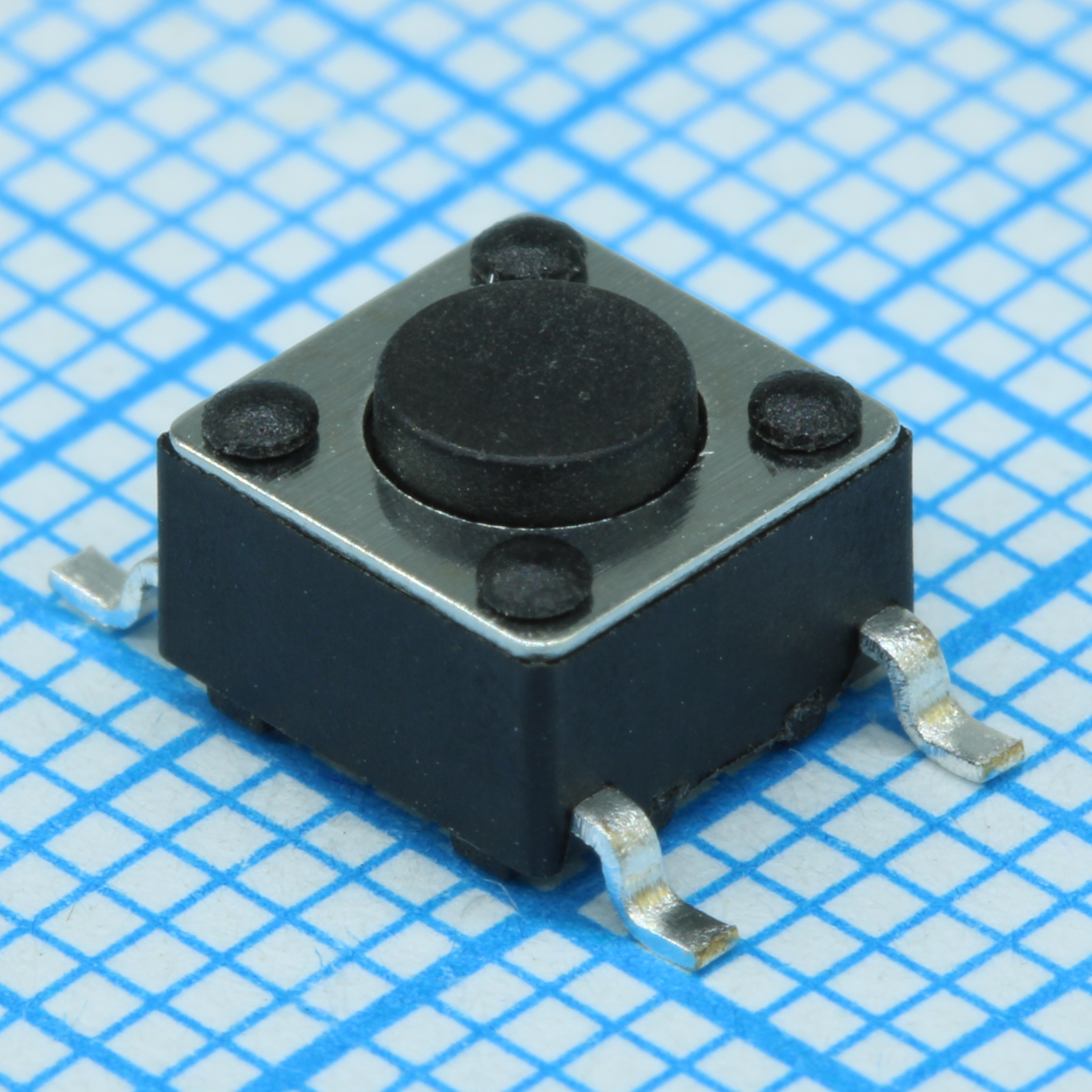 Кнопка тактильная миниатюрная SMD (6*6*4.3) 12В 0,05А