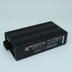 AC/DC зарядное устройство, 28.8V/12A, вход 90…264VA C, 47…63Гц /127…370В DC, изоляция 3000В AC, PFC, для свинцовых (обслуживаемых, гелевых, AGM) и Li-ion (Fe, Mn), 3 стадии заряда, 182.7*96*49мм, -30…+70°С