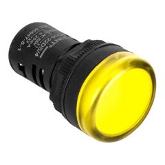 Лампа сигнальная d22-230V желт