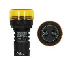 Лампа сигнальная d22-230V желт