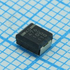 Конденсатор танталовый полимерный 47мкФ ±20% 10В B_корпус  (3.5 X 2.8 X 1.9мм) для поверхностного монтажа выводы внутрь