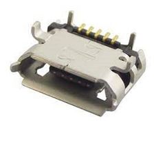 Разъем микро USB тип B (розетка) угловой на плату (SMT)