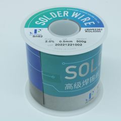 Припой трубчатый ПОС-62/36/2 с безгалогенным неактивным флюсом ROL0, d 0,5мм, 500 г