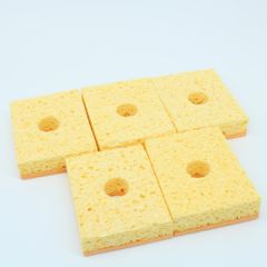 Губка для очистки жал, двухслойная, в упаковке 5шт