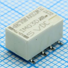 Реле сигнальное 5А катушка 5В две группы на переключение DPDT (10x7.48x5.65)мм медицинского применения для поверхностного монтажа