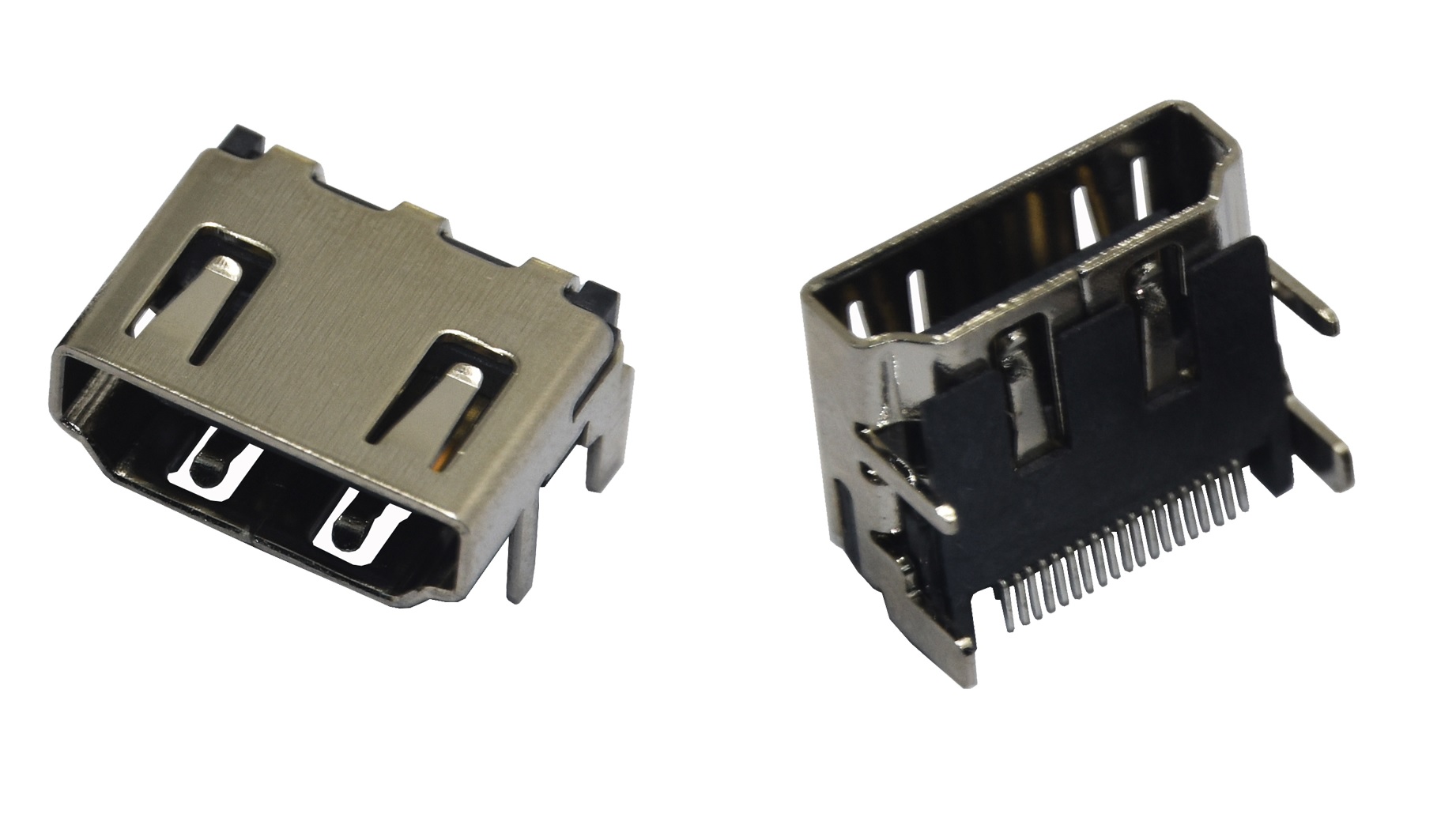 разъем HDMI угловая розетка на плату, SMT