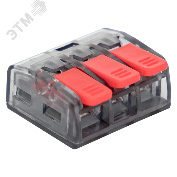 Клемма строительно-монтажная СМК 221-413 3-проводная 0.2-4кв.мм  PROxima plc-smk-221-413