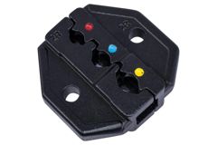 Сменная матрица для кримпера CP-3005F, 1PK-3003F предназначена для обжима изолированных наконечников и клемм, cечение проводов: 0.5, 1.5, 2.5, 6.0 мм2