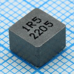 Индуктивность SMD силовая экранированная проволочная 1.5мкГн ±20% 40МГц 13A 5.7Ом по постоянному току