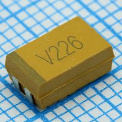 Конденсатор танталовый 100мкФ ±10% 10В типоразмер D низкое ESR