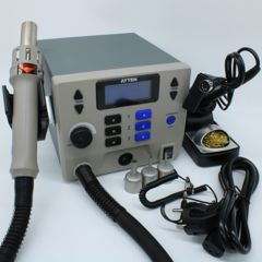 Термовоздушная паяльная станция 1300 Вт с паяльником SP-990 90Вт, жала серии T990, насадки для термофена серии 850