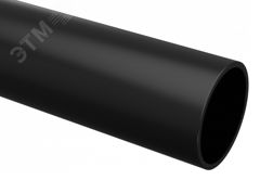 Труба гладкая ПВХ жесткая d16мм черн. (дл.3м) Plast trg-16b-3m