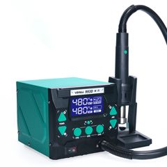 Термовоздушная паяльная станция 1000Вт, температура 100~500°С, компрессорная подача воздуха 120л/мин