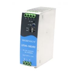 Преобразователь AC/DC 240 Вт, выход 24 В/10 А, вход 85-264 VAC, DIN-корпус на DIN-рейку