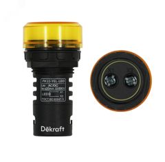 Лампа сигнальная d22-230V желт