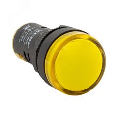 Лампа сигнальная d22-230V желт