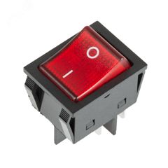 Выключатель клавишный с подсветкой ON-OFF (4c) 25А 250В