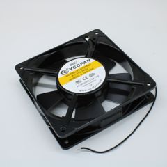 Вентилятор 220В AC, 16W, 1900об/мин., 120x120х25мм, 93.1 м3/час, 38 дБ, подшипник скольжения, тип вывода - провод 250мм, -10°C~+70°C