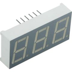 3-х разрядный индикатор/14,22мм/зеленый/568нм/3-10.5мкд