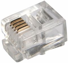 Разъем телефонный UTP, RJ-14 (6P4C)