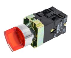 ПЕРЕКЛЮЧАТЕЛЬ XB2-BK2465 2 ПОЛОЖЕНИЯ КРАСНЫЙ 1З+1Р (ANDELI)