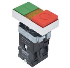 КНОПКА XB2-BW8465 "I-O" СДВОЕННАЯ С ПОДСВЕТКОЙ 1З+1Р (ANDELI