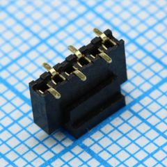 Розетка на плату, однорядная шаг1,27мм, SMD 6 контактов