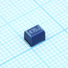 Индуктивность SMD высокочастотная неэкранированная проволочная 47мкГн ±5% 2.52МГц 50Q-Фактор феррит 140мА 5Ом по постоянному току 1812 лента на катушке