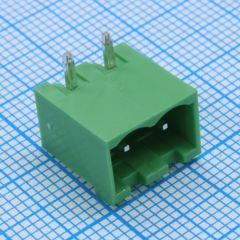Разъемный клеммный блок на плату, 2 контакта. Серия 2EGTRC-5.0